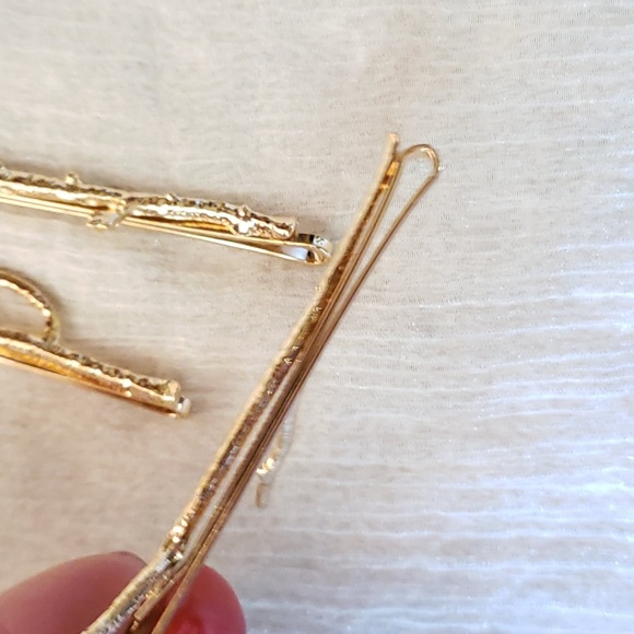 Anthropologie Little Gold Twig Hair Pins - Picture 8 of 8
